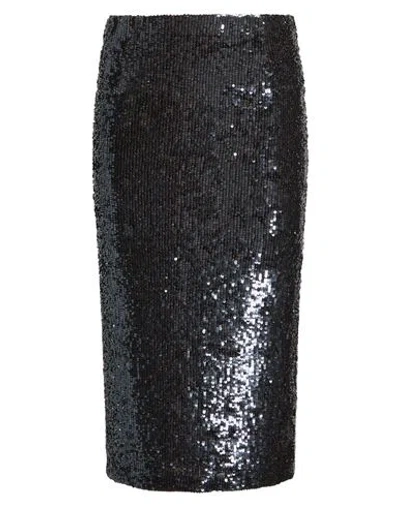 P.a.r.o.s.h P. A.r. O.s. H. Woman Midi Skirt Charcoal Size Xs Polyamide, Elastane In Black