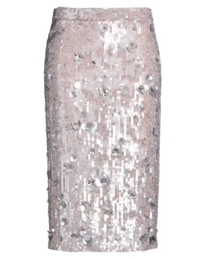 P.a.r.o.s.h P. A.r. O.s. H. Woman Midi Skirt Grey Size S Polyamide, Elastane, Glass, Pvc - Polyvinyl Chloride In Purple