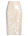 P.a.r.o.s.h White Glow Full Sequins Longuette Skirt In White