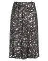 P.a.r.o.s.h P. A.r. O.s. H. Woman Midi Skirt Lead Size M Viscose, Pvc - Polyvinyl Chloride In Grey