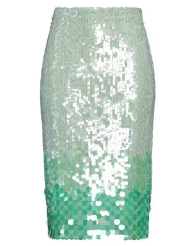 P.a.r.o.s.h P. A.r. O.s. H. Woman Midi Skirt Light Green Size S Polyamide, Elastane, Pvc - Polyvinyl Chloride