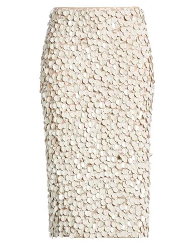 P.a.r.o.s.h P. A.r. O.s. H. Woman Midi Skirt Light Pink Size L Polyamide, Elastane, Glass, Pvc - Polyvinyl Chlor In Neutral