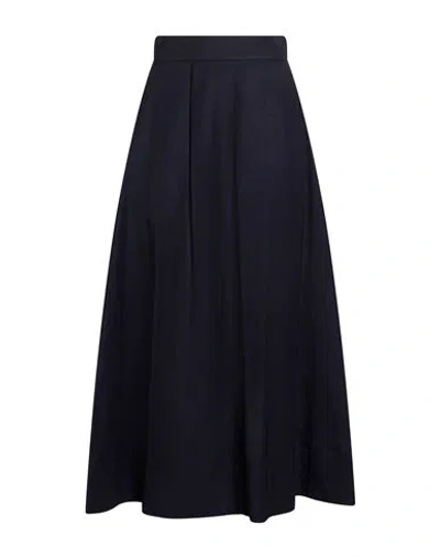 P.a.r.o.s.h P. A.r. O.s. H. Woman Midi Skirt Midnight Blue Size S Viscose, Linen
