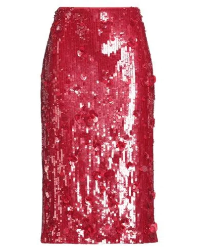 P.a.r.o.s.h P. A.r. O.s. H. Woman Midi Skirt Red Size M Polyamide, Elastane, Pvc - Polyvinyl Chloride, Glass