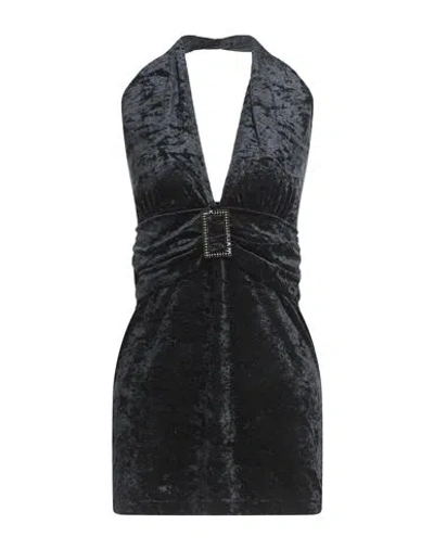 P.a.r.o.s.h P. A.r. O.s. H. Woman Mini Dress Black Size M Polyamide, Elastane In Animal Print