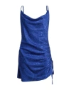 P.a.r.o.s.h P. A.r. O.s. H. Woman Mini Dress Bright Blue Size M Viscose, Polyester, Elastane