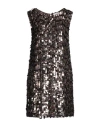 P.a.r.o.s.h P. A.r. O.s. H. Woman Mini Dress Chocolate Brown Size M Polyamide, Elastane, Pvc - Polyvinyl Chlorid In Brown