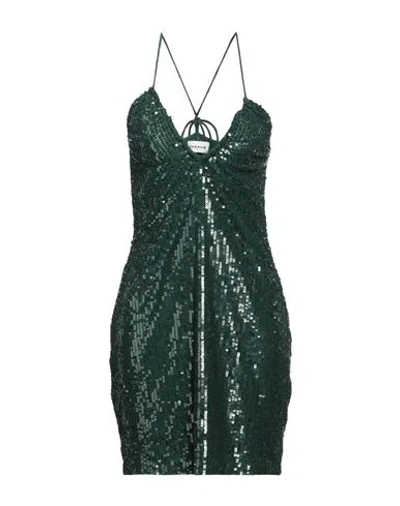 P.a.r.o.s.h P. A.r. O.s. H. Woman Mini Dress Dark Green Size L Polyamide, Elastane