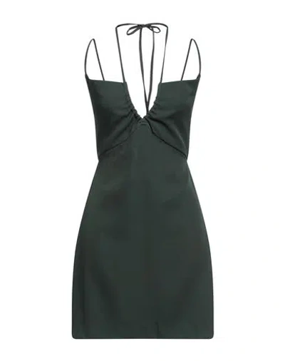 P.a.r.o.s.h P. A.r. O.s. H. Woman Mini Dress Dark Green Size S Polyester, Elastane
