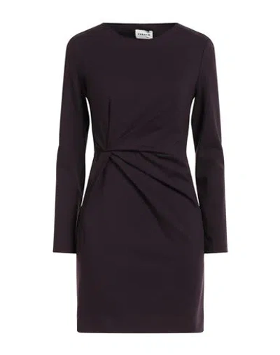 P.a.r.o.s.h P. A.r. O.s. H. Woman Mini Dress Dark Purple Size S Polyamide, Elastane In Purple