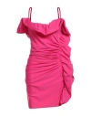 P.a.r.o.s.h P. A.r. O.s. H. Woman Mini Dress Fuchsia Size L Polyamide, Elastane In Pink