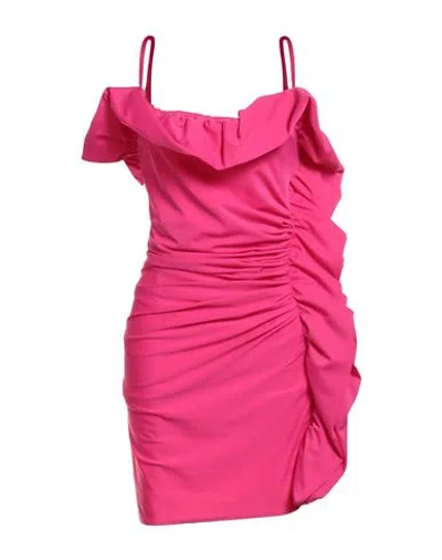 P.a.r.o.s.h P. A.r. O.s. H. Woman Mini Dress Fuchsia Size L Polyamide, Elastane In Pink