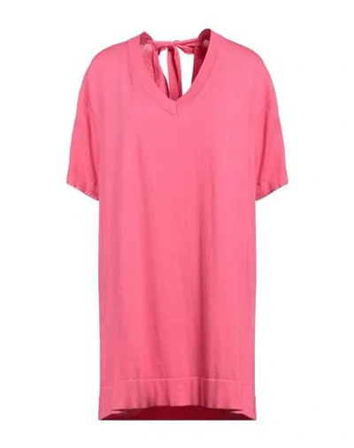 P.a.r.o.s.h P. A.r. O.s. H. Woman Short Dress Fuchsia Size M Cotton In Pink