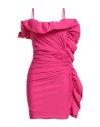 P.a.r.o.s.h P. A.r. O.s. H. Woman Mini Dress Fuchsia Size S Polyamide, Elastane In Pink