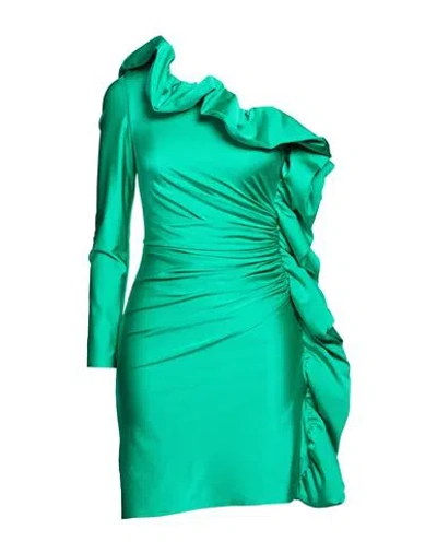 P.a.r.o.s.h P. A.r. O.s. H. Woman Mini Dress Green Size L Polyamide, Elastane