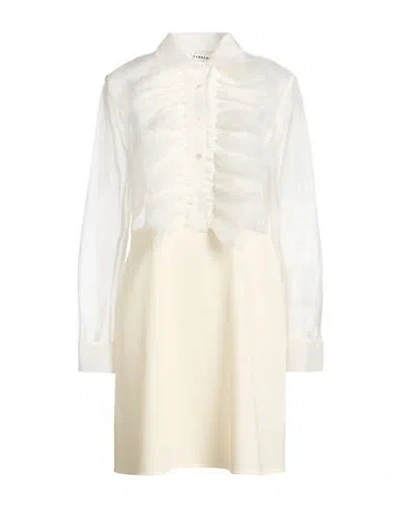 P.a.r.o.s.h P. A.r. O.s. H. Woman Mini Dress Ivory Size M Silk, Virgin Wool, Polyamide, Elastane In White