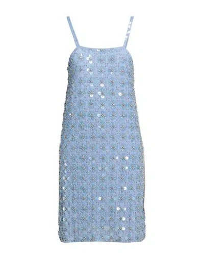P.a.r.o.s.h P. A.r. O.s. H. Woman Mini Dress Light Blue Size M Polyamide, Elastane