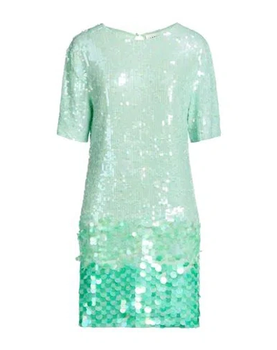 P.a.r.o.s.h Mini Dress With Sequin Embellishment And Straight Hem In Green