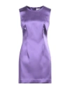 P.a.r.o.s.h P. A.r. O.s. H. Woman Mini Dress Mauve Size L Acetate, Polyamide, Elastane In Purple