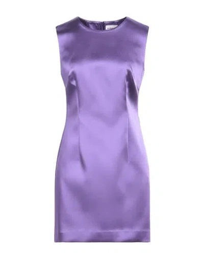 P.a.r.o.s.h P. A.r. O.s. H. Woman Mini Dress Mauve Size L Acetate, Polyamide, Elastane In Purple