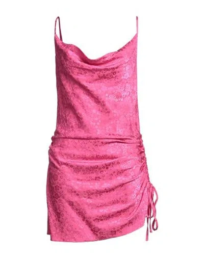 P.A.R.O.S.H P. A.R. O.S. H. WOMAN MINI DRESS MAGENTA SIZE S VISCOSE, POLYESTER, ELASTANE