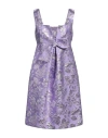 P.a.r.o.s.h P. A.r. O.s. H. Woman Mini Dress Mauve Size M Polyester, Polyamide, Metallic Fiber In Purple