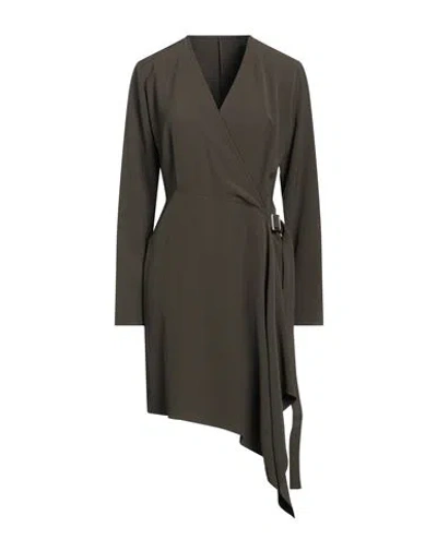 P.a.r.o.s.h P. A.r. O.s. H. Woman Mini Dress Military Green Size L Polyester, Elastane