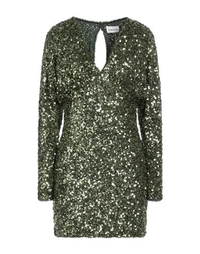 P.a.r.o.s.h P. A.r. O.s. H. Woman Mini Dress Military Green Size Xs Polyester, Elastane