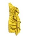 P.a.r.o.s.h P. A.r. O.s. H. Woman Mini Dress Yellow Size Xs Acetate, Polyamide, Elastane In Yellow