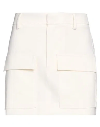 P.a.r.o.s.h P. A.r. O.s. H. Woman Mini Skirt Cream Size M Virgin Wool, Elastane In White
