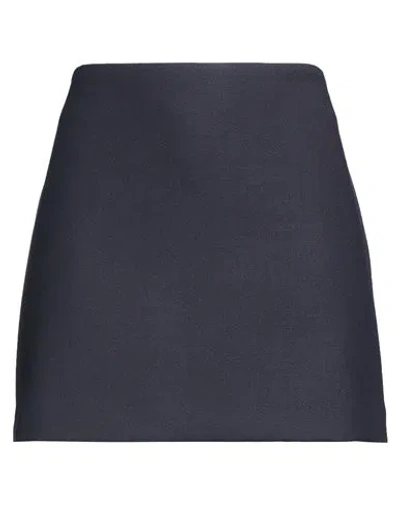 P.a.r.o.s.h P. A.r. O.s. H. Woman Mini Skirt Navy Size M Polyester, Virgin Wool, Elastane In Blue
