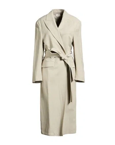 P.a.r.o.s.h P. A.r. O.s. H. Woman Overcoat & Trench Coat Light Green Size Xs Viscose, Linen