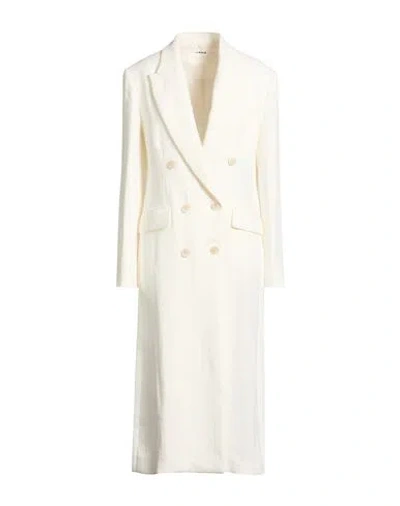 P.a.r.o.s.h P. A.r. O.s. H. Woman Overcoat & Trench Coat White Size M Linen
