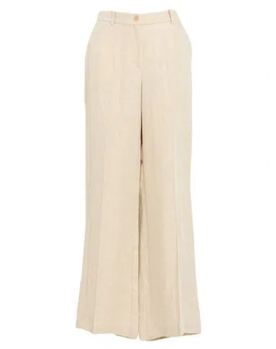 P.a.r.o.s.h P. A.r. O.s. H. Woman Pants Beige Size L Linen In Pink