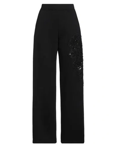 P.a.r.o.s.h P. A.r. O.s. H. Woman Pants Black Size L Viscose, Silk, Pvc - Polyvinyl Chloride
