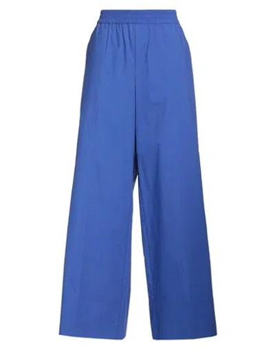 P.a.r.o.s.h P. A.r. O.s. H. Woman Pants Bright Blue Size M Cotton