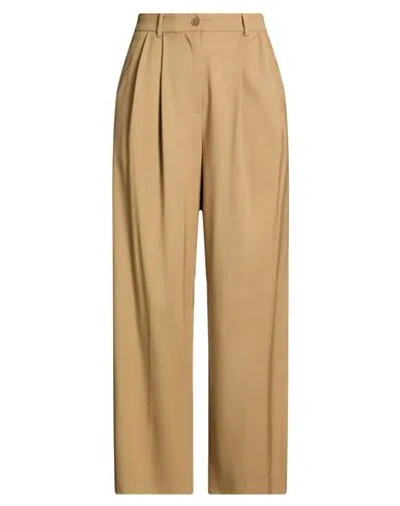 P.a.r.o.s.h P. A.r. O.s. H. Woman Pants Camel Size Xs Virgin Wool, Elastane In Beige