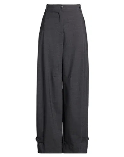 P.a.r.o.s.h P. A.r. O.s. H. Woman Pants Charcoal Size M Virgin Wool, Elastane In Gray