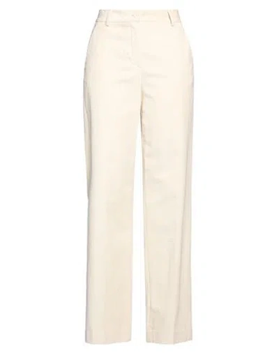 P.a.r.o.s.h P. A.r. O.s. H. Woman Pants Cream Size L Cotton, Elastane In White