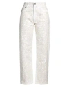 P.a.r.o.s.h P. A.r. O.s. H. Woman Pants Cream Size M Cotton, Elastane, Pvc - Polyvinyl Chloride In White