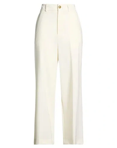 P.a.r.o.s.h P. A.r. O.s. H. Woman Pants Cream Size M Virgin Wool, Elastane In White