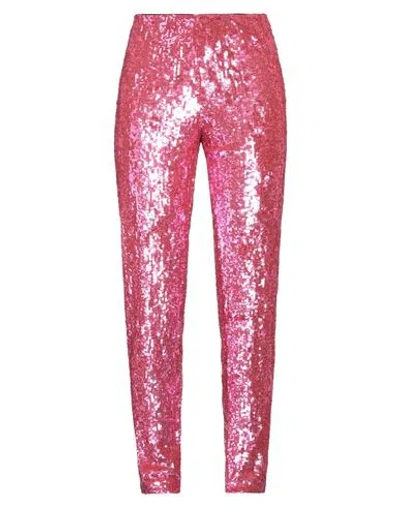 P.a.r.o.s.h P. A.r. O.s. H. Woman Pants Fuchsia Size L Polyamide, Pvc - Polyvinyl Chloride In Pink