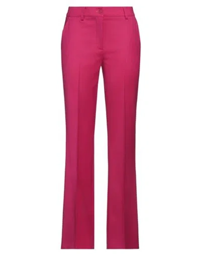 P.a.r.o.s.h P. A.r. O.s. H. Woman Pants Fuchsia Size M Virgin Wool, Elastane In Pink