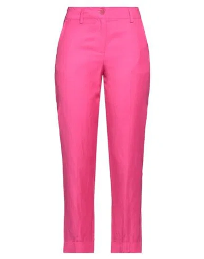 P.a.r.o.s.h P. A.r. O.s. H. Woman Pants Fuchsia Size Xs Viscose, Linen In Pink