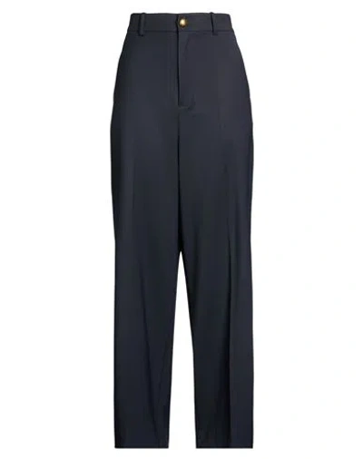 P.A.R.O.S.H P. A.R. O.S. H. WOMAN PANTS MIDNIGHT BLUE SIZE XL VIRGIN WOOL, ELASTANE