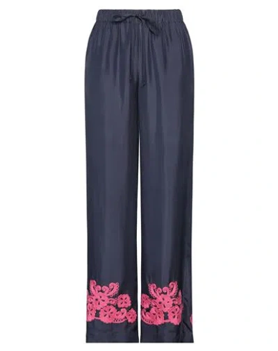 P.a.r.o.s.h P. A.r. O.s. H. Woman Pants Navy Blue Size S Silk