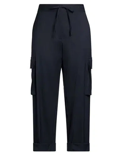 P.a.r.o.s.h P. A.r. O.s. H. Woman Pants Navy Size Xl Virgin Wool, Elastane In Blue