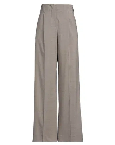 P.A.R.O.S.H P. A.R. O.S. H. WOMAN PANTS TAUPE SIZE L VIRGIN WOOL, ELASTANE
