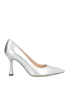 P.a.r.o.s.h P. A.r. O.s. H. Woman Pumps Silver Size 8 Sheepskin In Silver