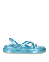 P.a.r.o.s.h P. A.r. O.s. H. Woman Sandals Azure Size 11 Leather In Blue